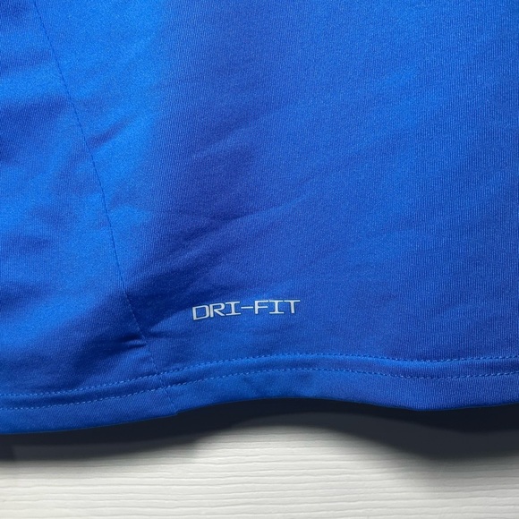 Nike Swim Dri Fit Long Sleeve Rash Guard Shirt. Size Medium. UPF 40+ Blue - Picture 3 of 10